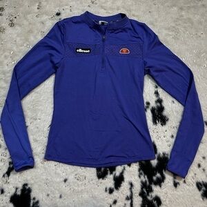 ELLESSE Girl’s Purple Quarter Zip Pullover Shirt Size 6